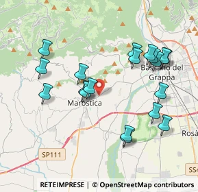Mappa Via Montello, 36063 Marostica VI, Italia (3.94053)