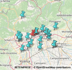 Mappa Via Montello, 36063 Marostica VI, Italia (11.8005)