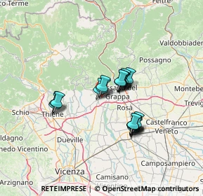 Mappa Via Montello, 36063 Marostica VI, Italia (9.6025)