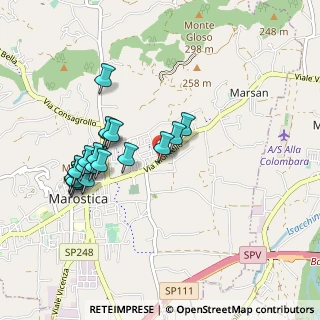 Mappa Via Montello, 36063 Marostica VI, Italia (0.9115)