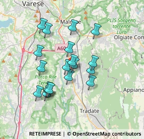Mappa Via Treno, 21043 Castiglione Olona VA, Italia (3.07421)