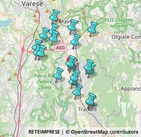 Mappa Via Treno, 21043 Castiglione Olona VA, Italia (3.1115)