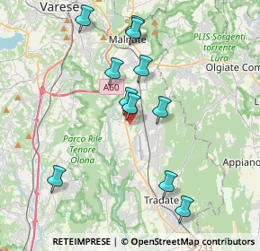 Mappa Via Treno, 21043 Castiglione Olona VA, Italia (3.73455)