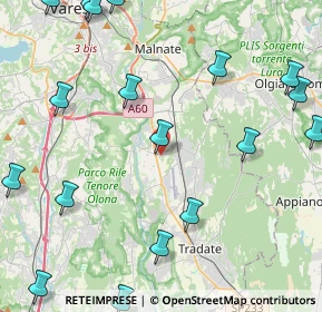 Mappa Via Treno, 21043 Castiglione Olona VA, Italia (6.26)