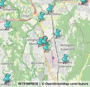 Mappa Via Treno, 21043 Castiglione Olona VA, Italia (2.89857)