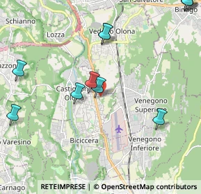 Mappa Via Treno, 21043 Castiglione Olona VA, Italia (2.64091)