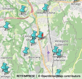 Mappa Via Treno, 21043 Castiglione Olona VA, Italia (2.83071)