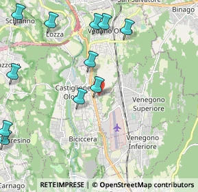 Mappa Via Treno, 21043 Castiglione Olona VA, Italia (2.71083)