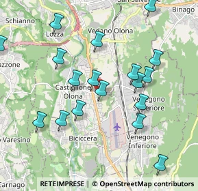 Mappa Via Treno, 21043 Castiglione Olona VA, Italia (2.2975)