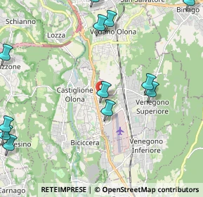 Mappa Via Treno, 21043 Castiglione Olona VA, Italia (2.81833)