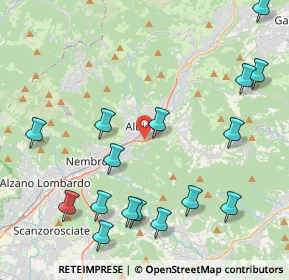 Mappa Via Cave, 24021 Albino BG, Italia (5.02938)
