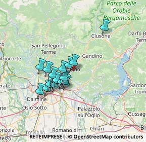 Mappa Via Cave, 24021 Albino BG, Italia (10.89294)