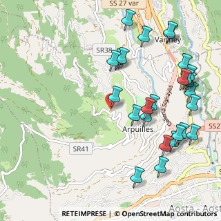 Mappa Frazione Arpuilles, 11100 Arpuilles AO, Italia (1.23846)