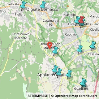 Mappa 22070 Oltrona di San Mamette CO, Italia (3.10538)
