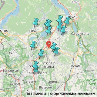 Mappa Via Alessandro Volta, 23892 Bulciago LC, Italia (6.79429)