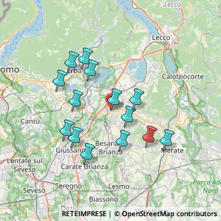 Mappa Via Alessandro Volta, 23892 Bulciago LC, Italia (6.79714)