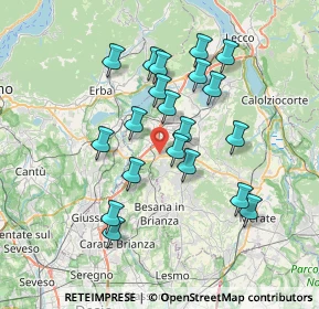 Mappa Viale Taverna, 23892 Bulciago LC, Italia (6.52)
