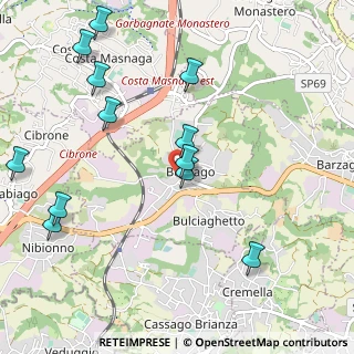 Mappa Viale Taverna, 23892 Bulciago LC, Italia (1.2)