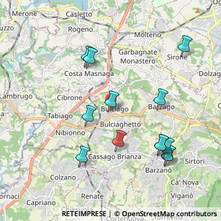 Mappa Viale Taverna, 23892 Bulciago LC, Italia (2.17538)