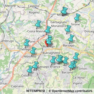 Mappa Via Alessandro Volta, 23892 Bulciago LC, Italia (2.146)