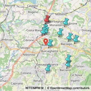 Mappa Via Alessandro Volta, 23892 Bulciago LC, Italia (1.87538)