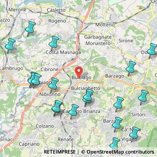 Mappa Viale Taverna, 23892 Bulciago LC, Italia (2.9705)