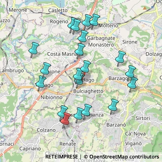 Mappa Via Alessandro Volta, 23892 Bulciago LC, Italia (2.032)