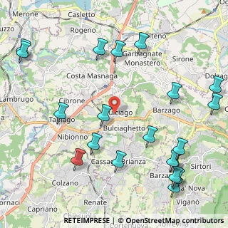 Mappa Via Alessandro Volta, 23892 Bulciago LC, Italia (2.752)