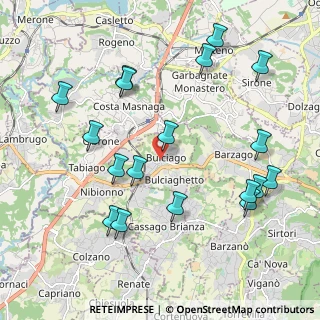 Mappa Via Alessandro Volta, 23892 Bulciago LC, Italia (2.26556)