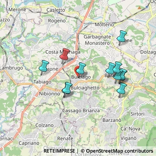Mappa Via Alessandro Volta, 23892 Bulciago LC, Italia (1.7925)