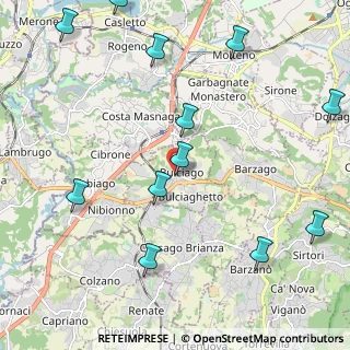 Mappa Viale Taverna, 23892 Bulciago LC, Italia (2.67083)