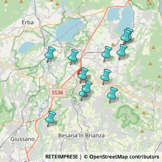 Mappa Via Alessandro Volta, 23892 Bulciago LC, Italia (3.495)
