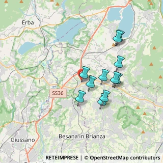 Mappa Viale Taverna, 23892 Bulciago LC, Italia (3.08818)
