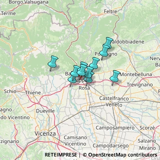 Mappa Via Bgt Granatieri di Sardegna, 36061 Bassano del Grappa VI, Italia (7.06364)