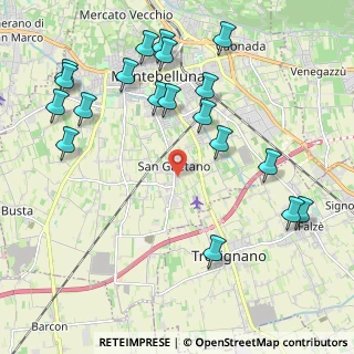Mappa Via Michele da Verona, 31044 Montebelluna TV, Italia (2.45368)