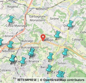 Mappa Via Primo Maggio, 23890 Barzago LC, Italia (3.206)