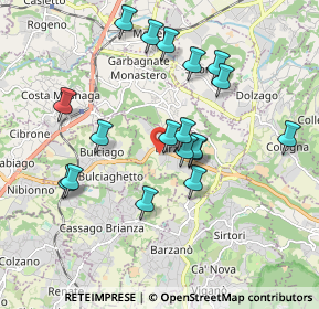 Mappa Via Primo Maggio, 23890 Barzago LC, Italia (1.74278)