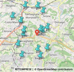 Mappa Via Primo Maggio, 23890 Barzago LC, Italia (1.98667)
