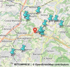 Mappa Via Primo Maggio, 23890 Barzago LC, Italia (1.96636)