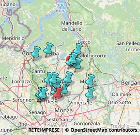 Mappa Via Primo Maggio, 23890 Barzago LC, Italia (12.41684)