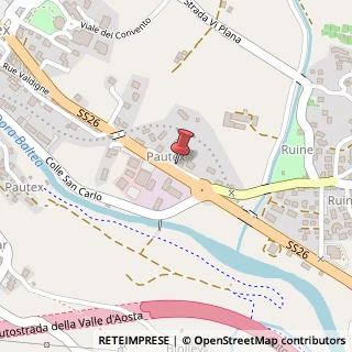 Mappa Rue du Mont Blanc, 46, 11017 Morgex, Aosta (Valle d'Aosta)