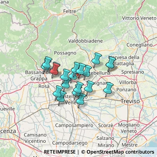 Mappa Altivole, 31030 Altivole TV, Italia (9.8055)