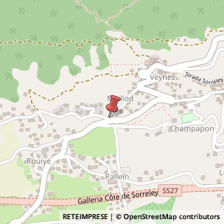 Mappa Via Fontana, 11, 11020 Saint-Christophe, Aosta (Valle d'Aosta)
