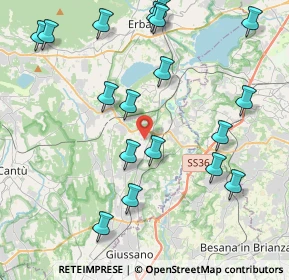 Mappa 22040 Lurago D'erba CO, Italia (4.72444)