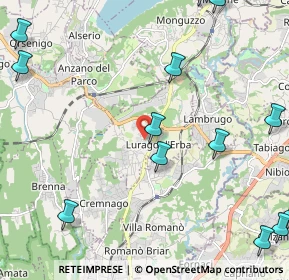 Mappa Via Jhon Fitzgerald Kennedy, 22040 Lurago D'erba CO, Italia (3.09)