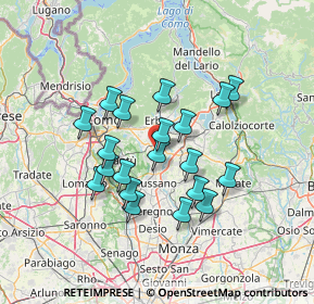 Mappa Via Jhon Fitzgerald Kennedy, 22040 Lurago D'erba CO, Italia (11.606)