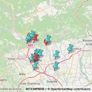 Mappa Piazza XXV Aprile, 36030 Lugo di Vicenza VI, Italia (6.8)