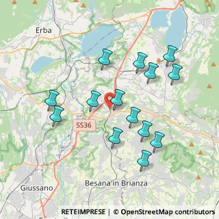 Mappa Via Conte Taverna, 23892 Bulciago LC, Italia (3.66571)