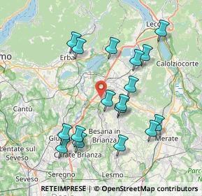 Mappa Via Conte Taverna, 23892 Bulciago LC, Italia (7.61706)