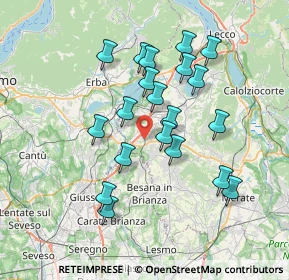 Mappa Via Conte Taverna, 23892 Bulciago LC, Italia (6.592)